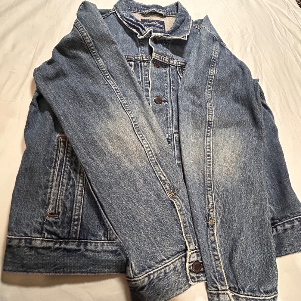 Levi Strauss Signature Mens Anime Custom Denim Jacket Blue Sharingan Killua L - Picture 6 of 8